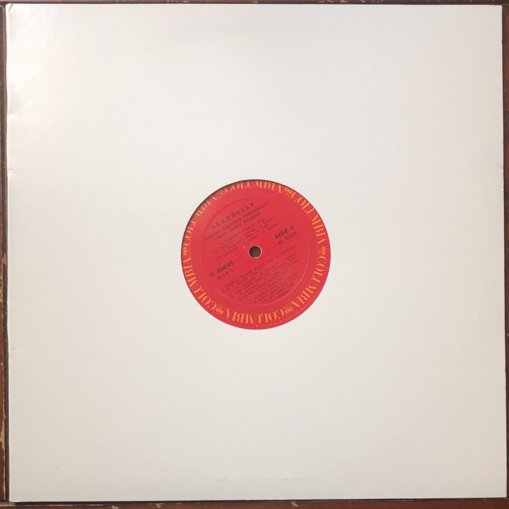 Leadbelly (Huddie William Ledbetter) Vinyl Lp '70